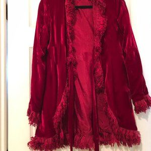Vintage Red Velvet Jacket